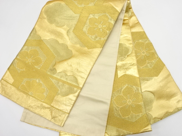 7359636: JAPANESE KIMONO / ANTIQUE FUKURO OBI / SILK / WOVEN